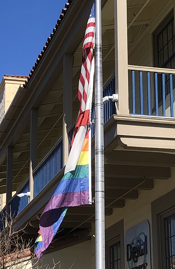 Rainbow Pride Flag Raising Ceremony at Cabrillo Watsonville