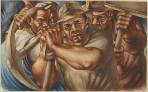 Charles White, Untitled (Four Workers), 1940 